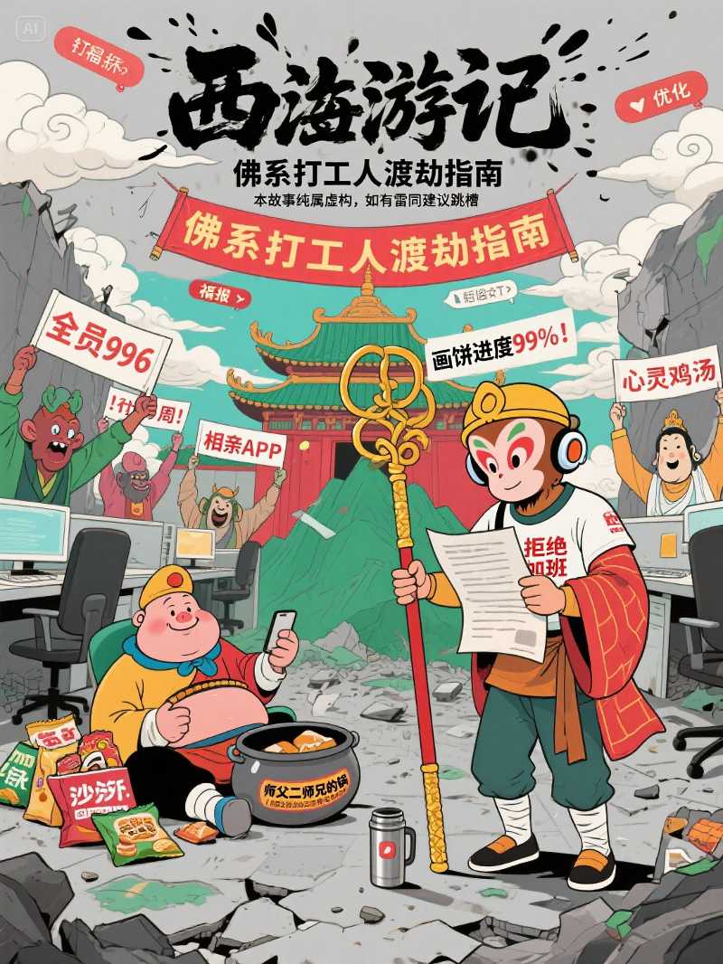 《西游记》快读本大纲：佛系打工人渡劫指南  